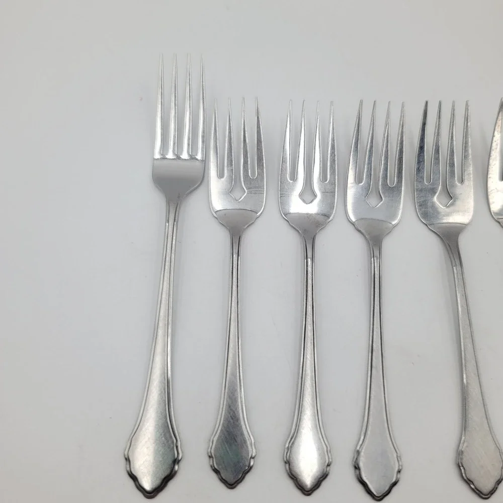 9pc Oneida Summer Mist Autumn Glow Wm A Rogers Deluxe Stainless Flatware Set